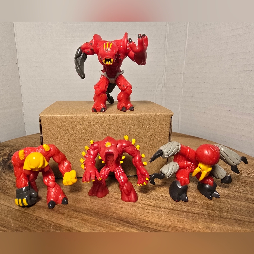 Gormiti The Lords of Nature Volcano Tribe Lot of 4 Giochi Toys Figures